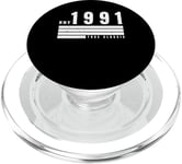 EST - 1991 - True Classic - Vintage Retro Aesthetic Birthday PopSockets PopGrip for MagSafe