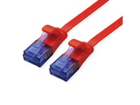 Värde 21992020 Rj45 Nätverkskabel, Patchkabel Cat 6A U/Utp 0,5 M Röd 1 St