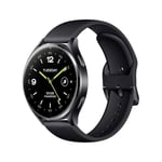 Xiaomi Watch 2 Smartwatch, 1,43" AMOLED Display mit Always-On-Funktion, Schlaf-, Puls- und Sport-Tracking, Wear OS by Google, Schwarz