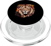 Roi animal Lion pour les amateurs de lions et les fans de lions PopSockets PopGrip pour MagSafe