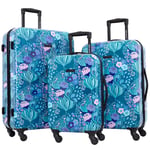 Travelers Club Bella Caronia Lot de 3 valises à Main ou 20 pi, Motif désert, 20" Carry-on, Bella Caronia Lot de 3 valises à Main ou 50,8 cm