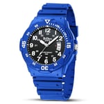 HANPOSH Montre Homme Montres Bracelets Etanche Design Analogique Lumineuses Acier Inoxydable Cadran Calendrie Fashion