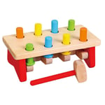 Viga Wooden Peg Hammering Punching Game with A Twist Great Fun Toy Ages 2+