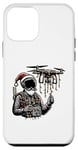 Coque pour iPhone 12 mini Drone Pilot Quadcopter RC Chapeau de Noël