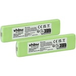 vhbw 2x Batterie compatible avec Philips EXP7361 casque audio, écouteurs sans fil (1200mAh, 1,2V, NiMH)