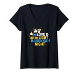 Disney Mickey Mouse Love & Light Happy Hanukkah T-Shirt avec Col en V