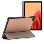 ebestStar Housse pour Galaxy Tab A7 10.4 T505 (2020) Smart Case Support Auto-veille , Or Rose Gold + Film VERRE Trempé