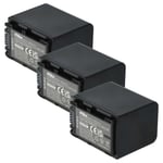 3x Batterie pour Sony caméscope FDR-AX53 FDR-AX700E FDR-AX700 FDR-AX53E 1300mAh