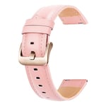 Urrem til Garmin Vivoactive 4S - Læder - 18 mm - Pink