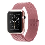 SKALO Milanese Loop Apple Watch Series 7-9 41mm - Pinkki