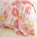 Catherine Lansfield Retro Daisy Throw Blanket 130cm x 170cm