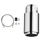 GROHE Flexible pour mitigeur de cuisine avec douchette extractible, chrome, 48293000 (Import Allemagne) & Auslaufbrause 46757000