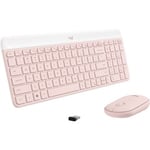 Logitech Slim Wireless Combo in Rose - Keyboard and Mouse