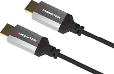 Monster - Câble Hdmi - Résolution 4K - Vidéo Hdr - Audio Return Channel - 22,5 Gbps - Vitesse Éclair - Triple Blindage - Homologué Ul Et Cl3-1,80 Mètres - Noir