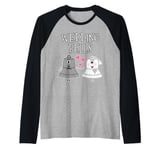 Wedding Bells Engagement Bride Raglan Baseball Tee