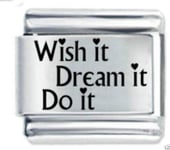 Daisy Charm -Wish It Dream It *  Compatible with Italian Modular charm bracelets