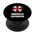 Funny Gamer Umbrella Corporation Evil Zombie Apocalypse Geek PopSockets PopGrip: Swappable Grip for Phones & Tablets PopSockets Adhesive PopGrip