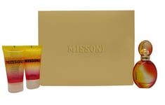 MISSONI (2015) GIFT SET 50ML EDT + 50ML BODY LOTION + 50ML SHOWER GEL - WOMEN'S