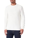 JACK & JONES Men's Jorcrayon Knit Crew Neck Jumper, Cloud Dancer, XL