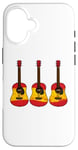 iPhone 16 Acoustic Guitar Spanish Flag Guitarist Musician Spain Case