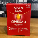 Seven Seas Omega-3 Fish Oil 500mg & Omega 300mg Vitamins Supplement 30 Capsules