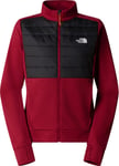 The North Face Women's Reaxion Hybrid Jacket Beetroot Dark Heather/Asphalt Grey, XL