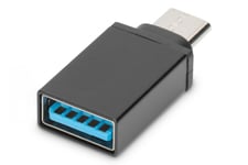 Digitus AK-300506-000-S kabelomvandlare (hane/hona) USB C USB A Svart