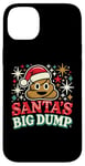 Coque pour iPhone 14 Plus Santa's Big Dump - Funny Xmas Pajamas Christmas Poop