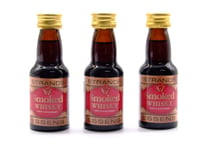 3 x Smoked Whisky 25ml - Sans Alcool, Essence pour Vodka, Arôme de Vodka