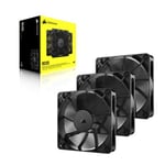 CORSAIR RS120 PWM 120mm Fans Triple Pack - Black CO-9050189-WW