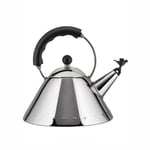 Alessi 9093 B Bouilloire en Acier Inoxydable 18/10 Brillant avec Poignée et S...