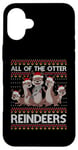 Coque pour iPhone 16 Plus All Of The Otter Pull de Noël avec motif de loutre