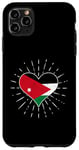 Coque pour iPhone 11 Pro Max Drapeau jordanien vintage cœur Jordan Lover Retro