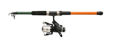 Mitchell Target II Spinning Combo, Fishing Rod and Reel Combo, Predator Fishing, Ready to Fish Kits Include Rods and Reels Pre-Spooled with LinePike/Perch/Zander, Unisex, Black, 2.1m, 5-20g