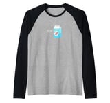 Funny Lactose Tolerance Dairy Cow Milk Lactose Tolerant Raglan Baseball Tee