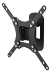 TV or Monitor Wall Mount Bracket, Black, Tilt & Swivel for up to 39" Screens