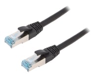 Cable reseau RJ45 male S-FTP Cat 6a noir- 50m