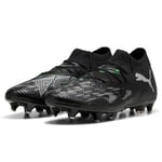 PUMA Mixte Future 8 Match MXSG Chaussure de Football, Black Silver-Fluo Green, 40 EU