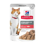 Hill'S Science Plan Sterilised Cat Young Adult Salmon - Wet Food For Cat 12X85 G