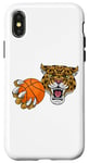 Coque pour iPhone X/XS Ballon de basket Jaguar Leopard Cheetah Panther