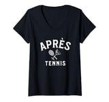 Womens apres tennis après tennis V-Neck T-Shirt