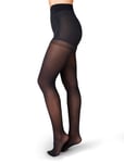 Anna Control Top Tights 40D Black Swedish Stockings