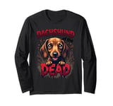 Halloween Dachshund of the Dead Cute Spooky Dog Long Sleeve T-Shirt