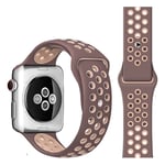 Apple Watch Tofarget Silikon Smartwatch-rem (38/40/SE/41/42mm) - Puce