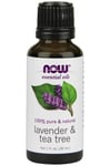 NOW Foods - Essential Oil, Lavender & Tea Tree Oil - 30 ml.