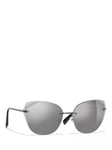 CHANEL Cat Eye Sunglasses CH4237 Grey/Mirror Silver