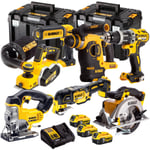 Dewalt DCK665P3T9 18V XR 7 Piece Combo Tool Kit With 3 x 5.0Ah Battery & Charger