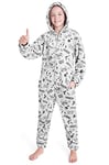 CityComfort Combinaison Pyjama Enfant, Grenouillère Surpyjama en Polaire, Combi Pyjama Enfant Garcon Fille Ado Gamer, Onesie Tout Doux Pilou Pilou 7-14 Ans (Gris, 11-12 Ans)