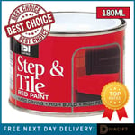 STEP & TILE RED PAINT 151 WOOD METAL INDOOR OUTDOOR EXTERIOR INTERIOR 180ML