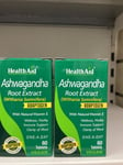 HealthAid Ashwagandha - Tablets 2 X60's. Expiry 03/23